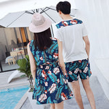 Bonne Nuit - Couple Matching Sleeveless Flower Print Sundress