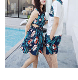 Bonne Nuit - Couple Matching Sleeveless Flower Print Sundress